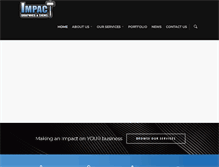 Tablet Screenshot of impactgraphicsandsigns.ca